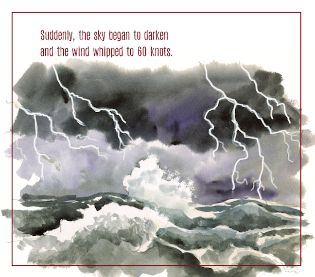 The legend of Jake the Salty Dog, written by Robbert Gossett, illustrated by Michael Meissner, Page 17