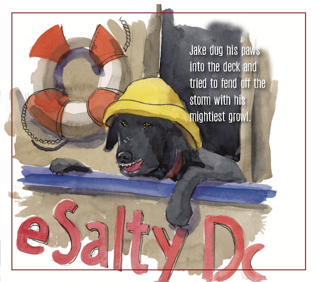 The legend of Jake the Salty Dog, written by Robbert Gossett, illustrated by Michael Meissner, Page 19