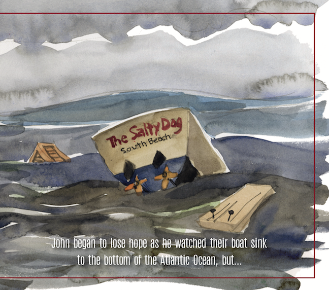 The legend of Jake the Salty Dog, written by Robbert Gossett, illustrated by Michael Meissner, Page 23